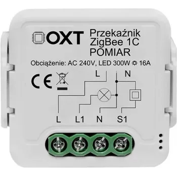OXT T260P 1-kanálový 16A Smart reléový modul s monitorovaním výkonu, ZigBee 3.0, kompatibilný s Tuya