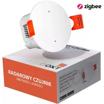 OXT T160 mmWave radarový senzor prítomnosti a jasu 230V ZigBee Tuya