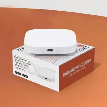 OXT T155 24GHz milimetrový radarový senzor prítomnosti so senzorom jasu, USB WiFi Tuya Smart