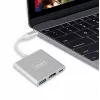 ZENWIRE BYL-2008N 3-in-1 MHL hub USB-C na HDMI 4K adaptér, Space Gray