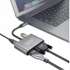 ZENWIRE USB-C multiport adaptér hub 4-in-1 HDMI 4K VGA USB-A Space Gray BYL-2310