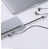 ZENWIRE USB-C hub adaptér 12-in-1 dokovacia stanica 2x HDMI 4K Ethernet RJ45 USB 3.0 BYL-2211