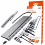 ZENWIRE USB-C hub adaptér 12-in-1 dokovacia stanica 2x HDMI 4K Ethernet RJ45 USB 3.0 BYL-2211