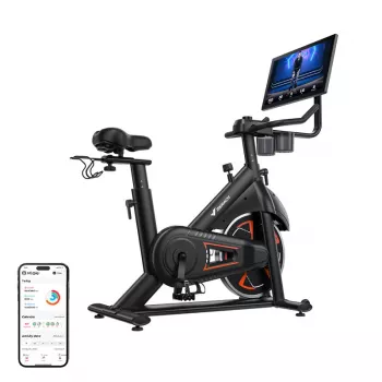 MERACH MR-S36B3 rotoped - magnetický vzpriamený bicykel s Bluetooth, LCD displejom, remeňovým pohonom, 6 kg zotrvačník, max. hmotnosť používateľa 120 kg