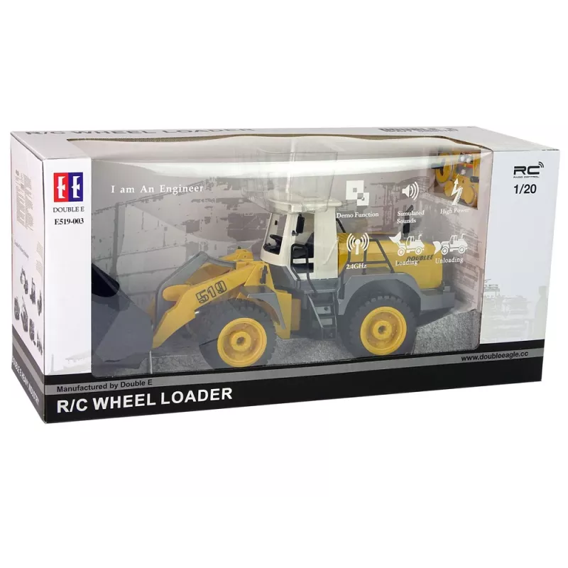 Double E diaľkovo ovládaný bager R/C 1:20 výložník