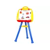 LEAN TOYS stojaca magnetická tabuľa 1200x900mm obojstranná 360° otočná