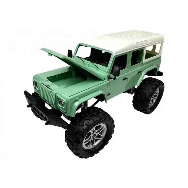 Double E diaľkovo ovládané auto Jeep R/C zelená 7,5 km/h 1:14 2,4G