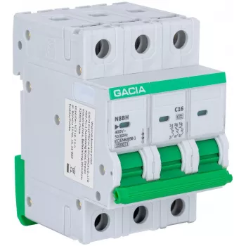 GACIA N8BH 10kA C 3P 25A miniatúrny istič (MCB)