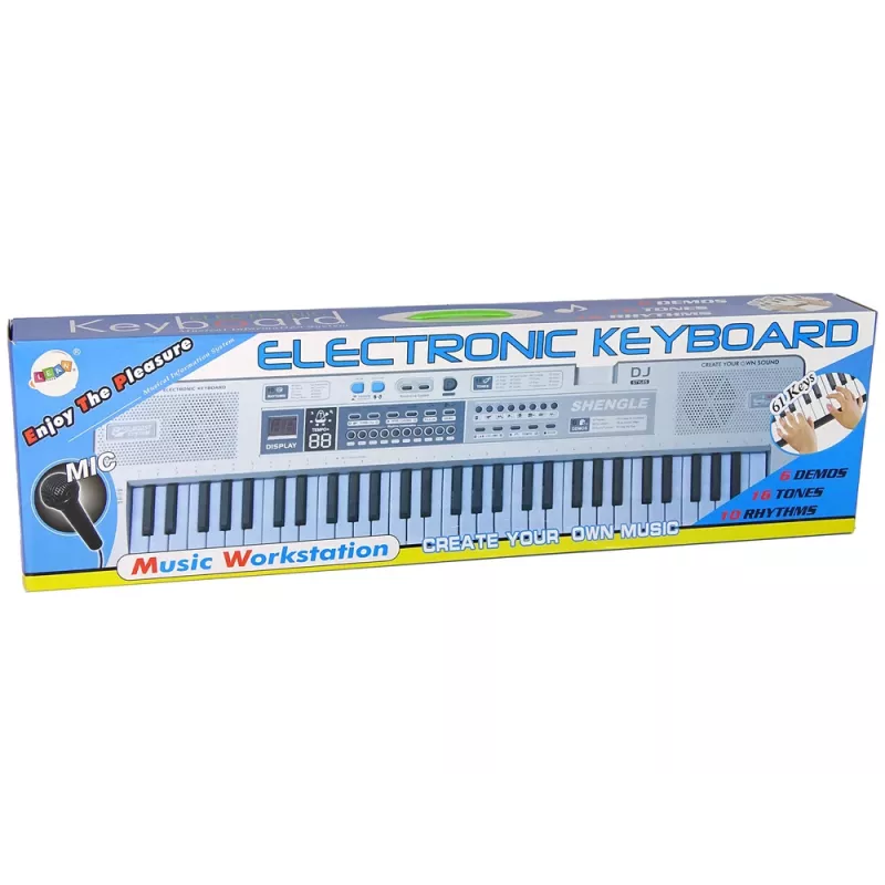 LEAN TOYS Keyboard MQ-6110 mikrofón organ 61 klávesov