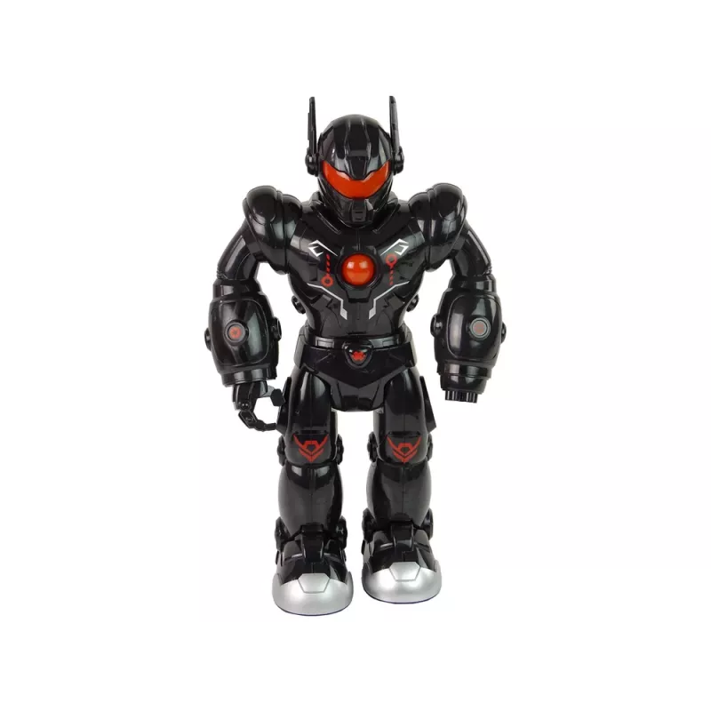 LEAN TOYS interaktívny robot s chôdzou, zvukom a svetlom, čierny