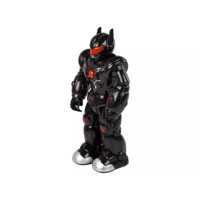 LEAN TOYS interaktívny robot s chôdzou, zvukom a svetlom, čierny