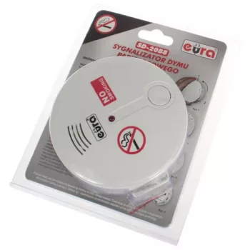 EURA SD-20B8 fotoelektrický hlásič dymu, biela, 9V batéria