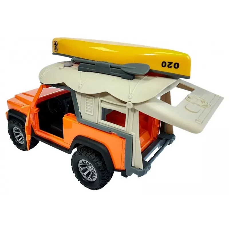 LEAN TOYS kempingové auto Jeep so zvukmi a svetlami