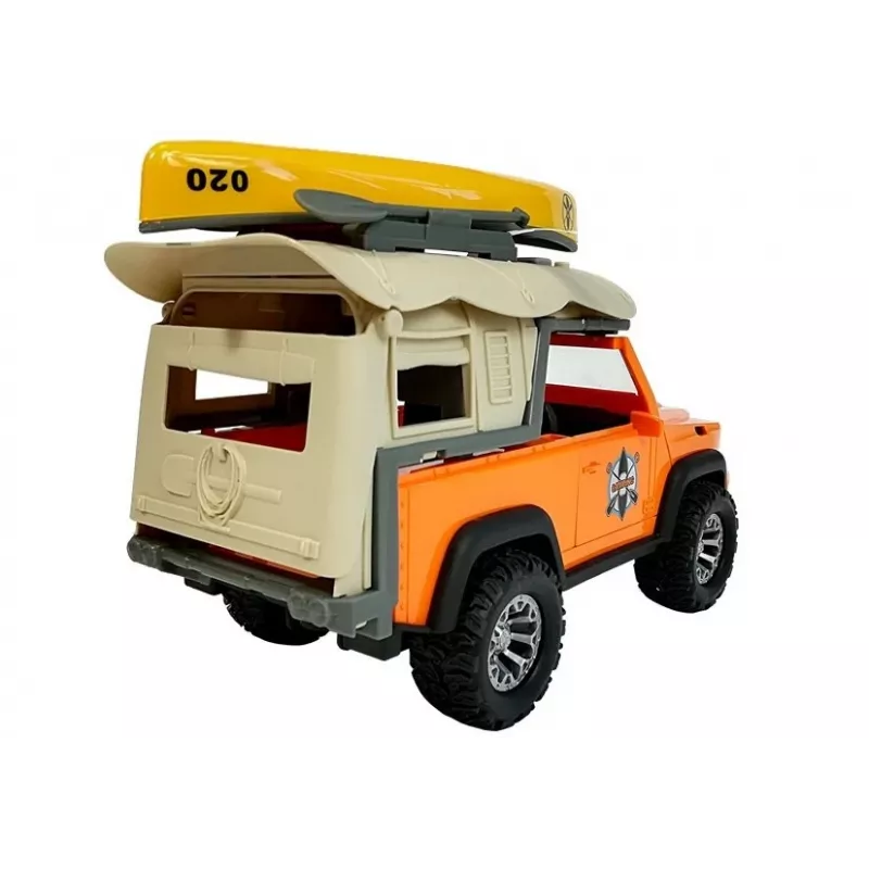 LEAN TOYS kempingové auto Jeep so zvukmi a svetlami