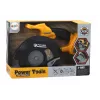 LEAN TOYS hračkárska kotúčová píla žltá so zvukmi