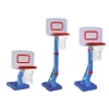 LEAN TOYS basketbalový kôš s nastaviteľným košom a pumpou 138cm modrý