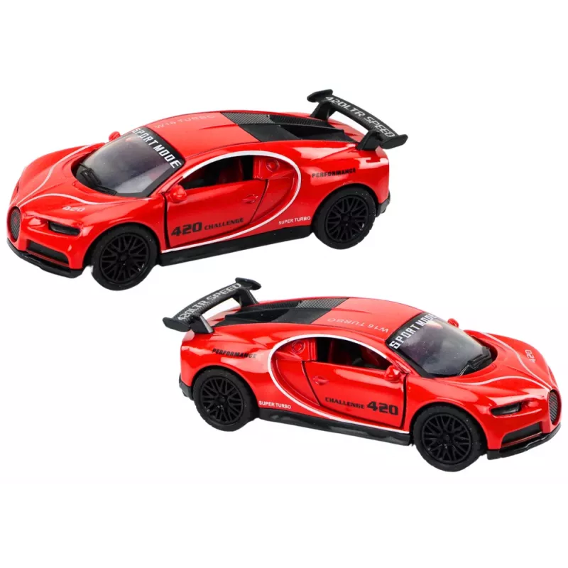 LEAN TOYS auto športové auto 1:32 nárazový pohon červené
