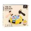 LEAN TOYS Whack-A-Mole zručnostná hra s dvoma kladivkami, mačiatko žlté hnedé