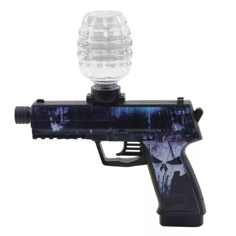 LEAN TOYS Automatická vodná gélová pištoľ Skull