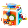 LEAN TOYS Interaktívny triedič kocky, vzdelávací, senzorický, zvuky, farebný