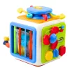LEAN TOYS Interaktívny triedič kocky, vzdelávací, senzorický, zvuky, farebný