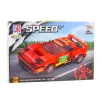 LEAN TOYS Stavebnica auto robot 2in1 červená pohon 329 dielov