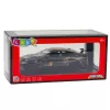 LEAN TOYS Športové auto kovové Pull-Back pohon svetlá zvuky čierna 1:32