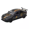 LEAN TOYS Športové auto kovové Pull-Back pohon svetlá zvuky čierna 1:32