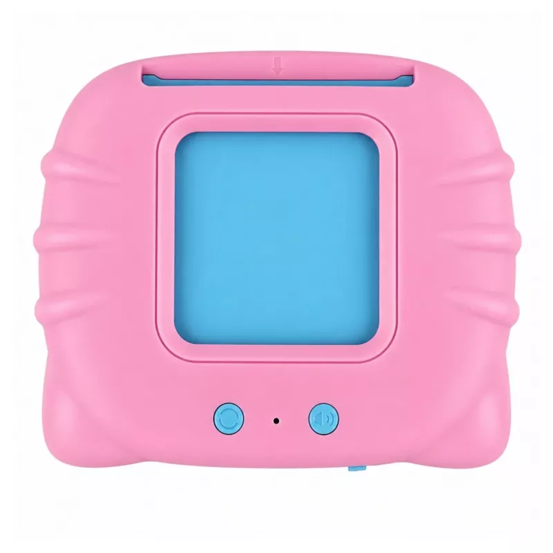 LEAN TOYS Čítačka anglických slovných učebných kariet vzdelávacia hračka ružová
