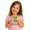 LEAN TOYS Čítačka anglických slovných učebných kariet vzdelávacia hračka ružová