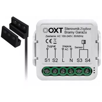 OXT T250G ZigBee modul senzora garážových dverí s magnetickým kontaktom pre TUYA Smart Life