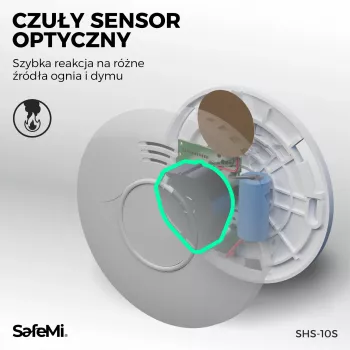 SAFEMI SHS-10W WiFi hlásič dymu, 3 roky záruka
