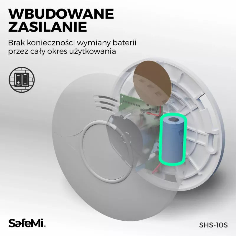 SAFEMI SHS-10W WiFi detektor dymu, 3-ročná záruka
