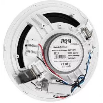 HQM HQM-SO616 6W stropný reproduktor - 100V rozvod, 6,5 palca menič, biela
