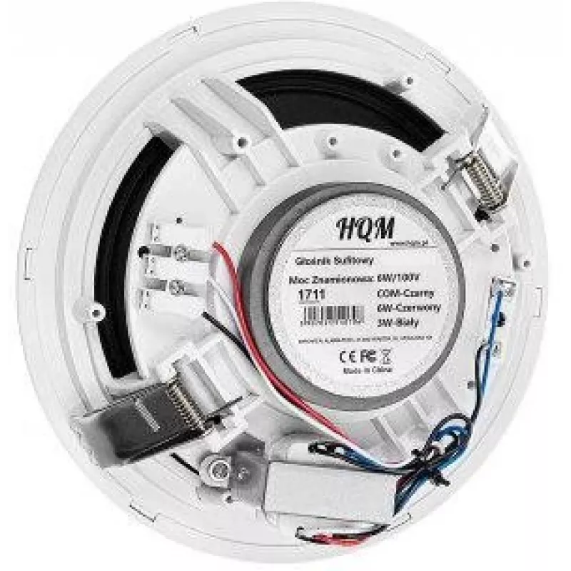 HQM HQM-SO616 6W stropný reproduktor - 100V rozvod, 6,5 palca menič, biely