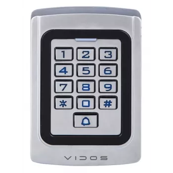VIDOS kombinovaný zámok s čítačkou ZS41 - samostatná kontrola vstupu, PIN & karta, IP65