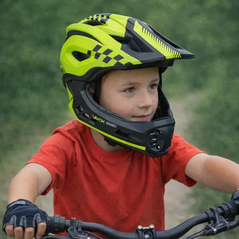 Vayox VA0421GS enduro prilba zelená veľkosť S