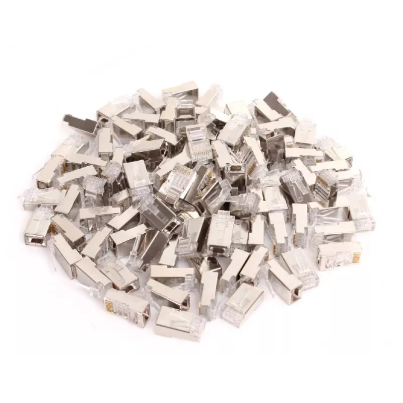 GETFORT RJ45 CAT.5e 8P8C tienený konektor samec (100 kusov)