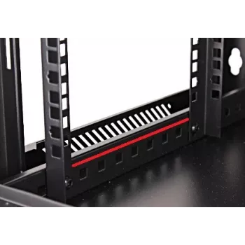 GETFORT 19 palcov CALI 4U 600x450 nástenný sieťový rozvádzač - čierny (WGF04-64EH-WGB)
