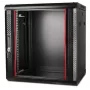 GETFORT CALI 12U 600x600 nástenný rack rozvádzač 19 palcov čierny