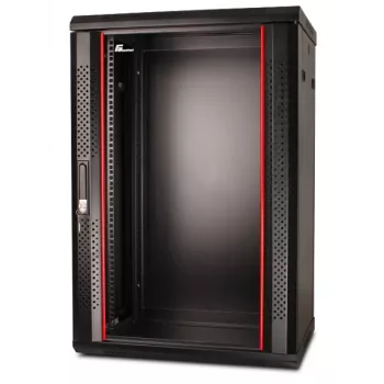 GETFORT 19 palcov CALI nástenné puzdro 18U 600x600mm čierne