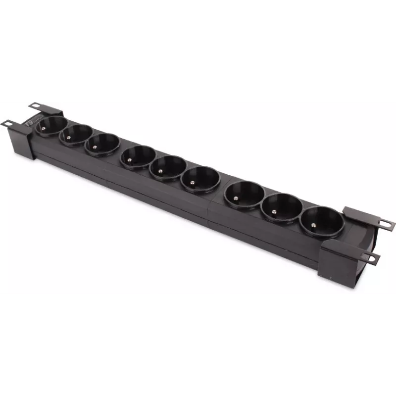 Getfort GF-9R30/IEC 1U 19-palcová rack PDU s 9x IEC C13 zásuvkami, 16A, 3m kábel, čierna