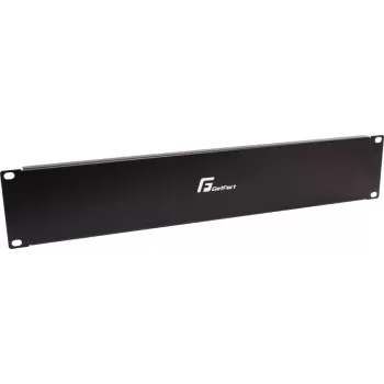 Getfort 2U zaslepovací panel pre 19-palcové rack skrine - čierny