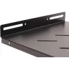 Getfort 45cm 19 palcov 1U pevná polica pre rack skriňu - čierna