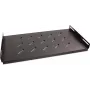 Getfort 45cm 19 palcov 1U pevná polica pre rack skriňu - čierna