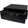 Getfort GF-4U-drawer 4U racková zásuvka - 19 inch výsuvná zásuvka so zámkom, čierna