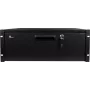 Getfort GF-4U-drawer 4U racková zásuvka - 19 inch výsuvná zásuvka so zámkom, čierna