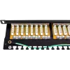 GETFORT PGF-6FTP24-B8 FTP Cat.6 24-port patch panel 0.5U čierny