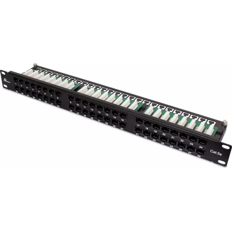 GETFORT PGF-5EUTP48-B9 patch panel UTP Cat.5e 48 port 2U 19