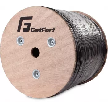 GETFORT Cat.5e F/UTP outdoorový gélom plnený sieťový kábel 305m čierny